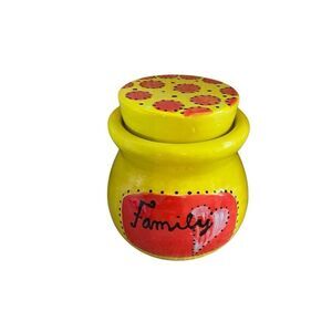 Handmade Family Ceramic Storage Jar Kitchen Candy Money Container